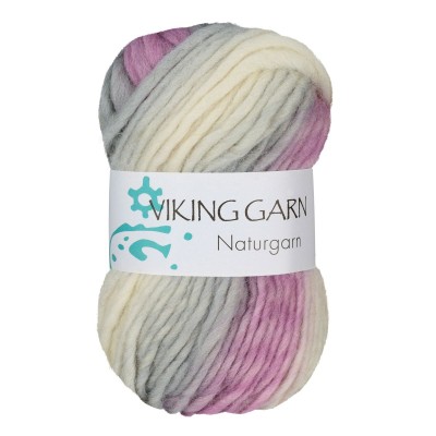 Viking Garn Snorre Naturgarn										 - 677 Multi Pink/Grey