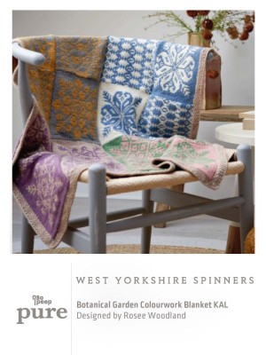 West Yorkshire Spinners Botanical Garden Colourwork Blanket Knit Along										