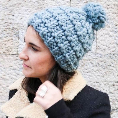 We Are Knitters Easy Knitting Kit for Milkshake Beanie										 - Textured Hat