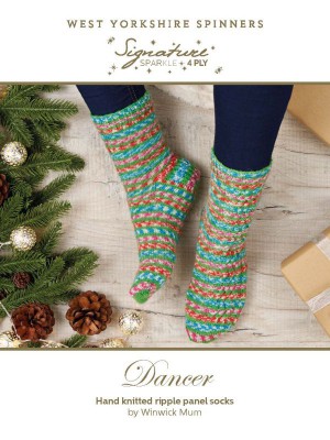 West Yorkshire Spinners Dancer Christmas Socks by Winwick Mum										