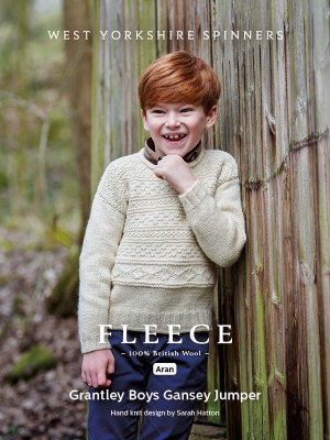 West Yorkshire Spinners Grantley Kid's Gansey Sweater in BFL DK										