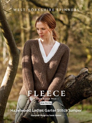 West Yorkshire Spinners  Hazelwood Garter Stitch Sweater in BFL Roving										