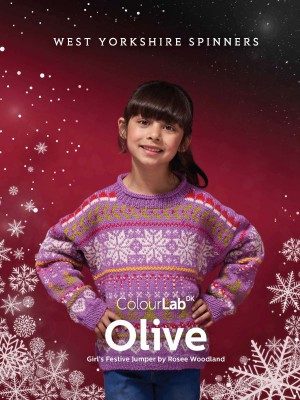 West Yorkshire Spinners Olive Festive Jumper in Colour Lab DK										
