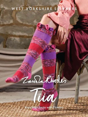 West Yorkshire Spinners Tiia Knee High Socks by Zandra Rhodes										