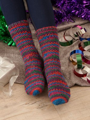 West Yorkshire Spinners Tinsel Toes Crochet Socks										