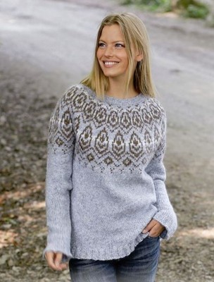 DROPS Winter Heart Fairisle Yoke Jumper										