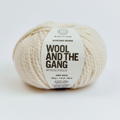 Wool and the Gang Alpachino Merino										 - 0044 Ivory White