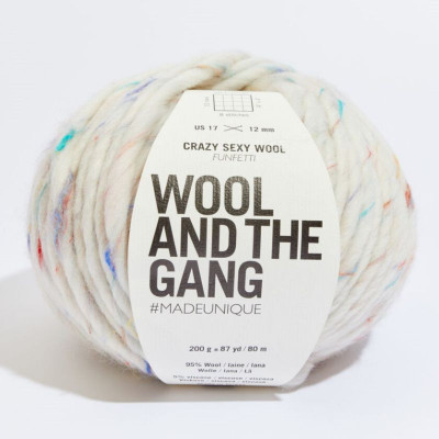 Wool and the Gang Crazy Sexy Wool										 - Funfetti 264 Mix It Up White
