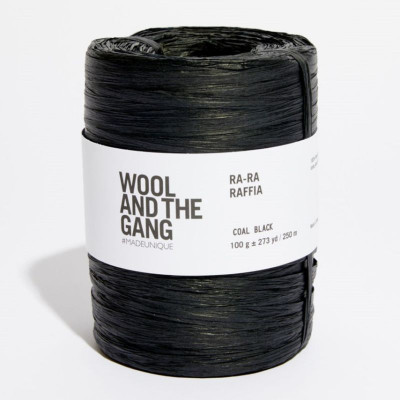 Wool and the Gang Ra-Ra Raffia										 - 225 Coal Black