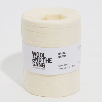 Wool and the Gang Ra-Ra Raffia										 - 044 Ivory White