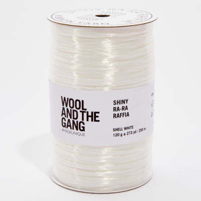Wool and the Gang Ra-Ra Raffia										 - Shiny 261 Shell White
