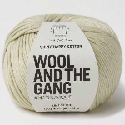 Wool and the Gang Shiny Happy Cotton										 - 292 Lime Crush