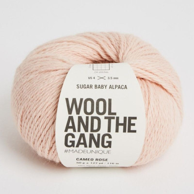 Wool and the Gang Sugar Baby Alpaca										 - 014 Cameo Rose