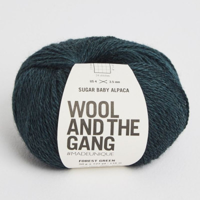 Wool and the Gang Sugar Baby Alpaca										 - 037 Forest Green