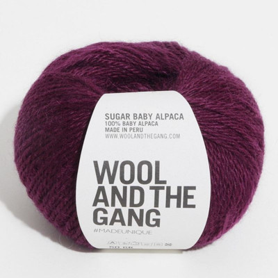 Wool and the Gang Sugar Baby Alpaca										 - 053 Margaux Red