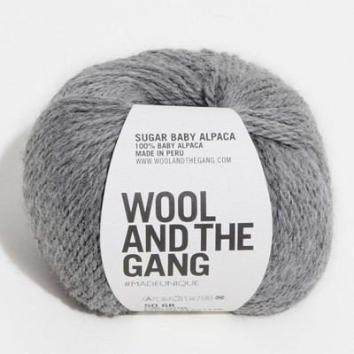 Wool and the Gang Sugar Baby Alpaca										 - 098 Tweed Grey