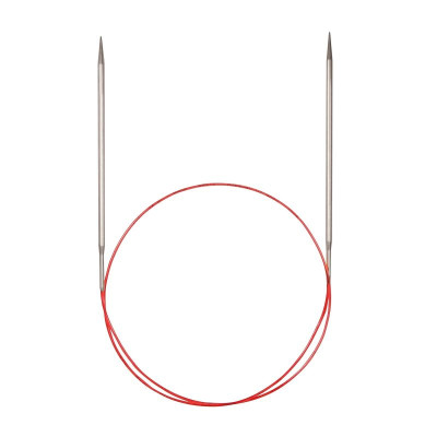 addiClassic Lace Fixed Circular Knitting Needles - Silver Tips 24in (60cm)										 - 3.50mm (UK 10 / US 4)