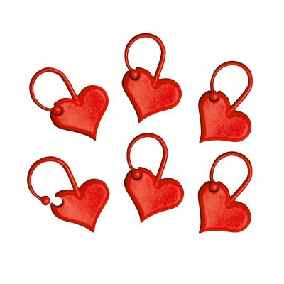 addiLove Heart Shape Stitch Markers										 - AddiLove Stitch Markers