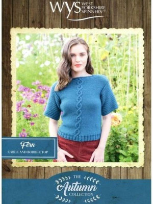 West Yorkshire Spinners WYS00985 Fern Cable and Bobble Top										