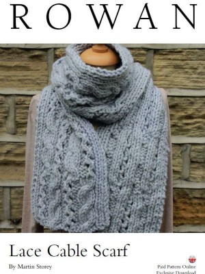 Rowan Lace Cable Scarf										