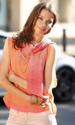 Patons Tahiti Moments Drop Stitch Scarf										