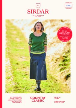 Sirdar Country Classic 10132 Pattern Sleeve Sweater