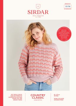 Sirdar Country Classic 10196 Lace Chevron Sweater