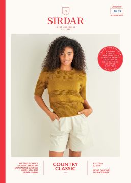 Sirdar Country Classic 10239 Lace Panelled Top