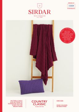 Sirdar Country Classic 10304 Colour-pop Blanket and Cushion