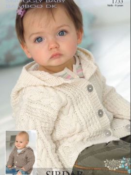Sirdar 1733 Cabled Cardigans