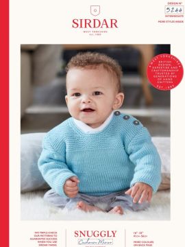 Sirdar 5244 Baby Garter Stitch Yoke Jumper