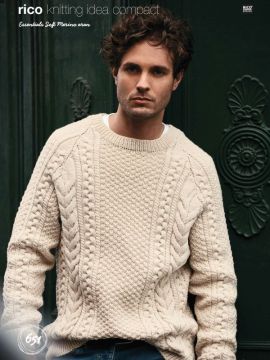 Rico KIC 651 Men's Cabled Raglan Sweater
