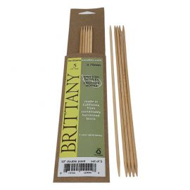 Brittany Birch 10in (25cm) Double Pointed Knitting Needles