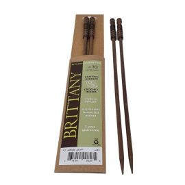 Brittany Black Walnut 25cm (10in) Single Pointed Knitting Needles