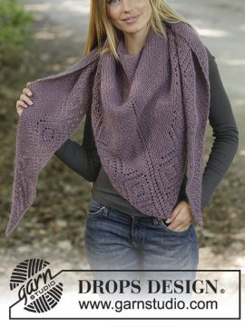 DROPS Amethyst Amour Shawl