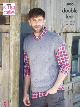 King Cole 5800 Men's Tank Top and Waistcoat