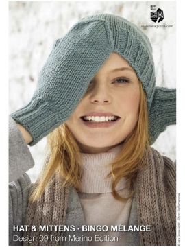 Lana Grossa - Merino Edition Design 09 - Bingo Mélange Hat & Mittens