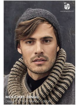 Lana Grossa - Merino Edition Designs 32 & 33 - Bingo and Bingo Mélange Men's Hat & Cowl