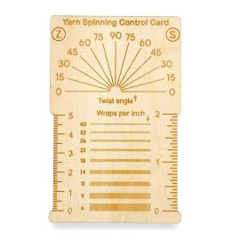 Laughing Hens Wooden Yarn Spinning Control Card