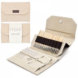 LYKKE Inter Changeable Circular Needle Set 5in Tips Naturale Beige