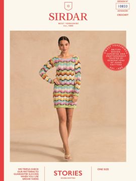 Sirdar Amalfi Coast 10833 Cheeky Chevron Mini Dress
