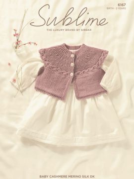 Sublime 6167 Sleeveless Round Neck Cardigan