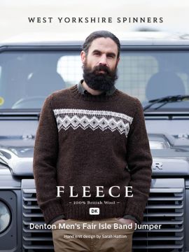 West Yorkshire Spinners Denton Fair Isle Band Sweater in Jacobs DK