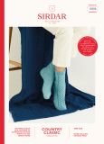 Cable Panel Blanket and Sock