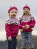 Children's Flokken Sweater - Cerise