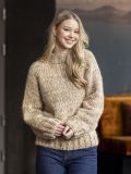 Gudrun Sweater Natural White-Camel