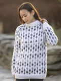 Livea Sweater White-Multi Grey