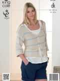 Ladies Striped Cardigan