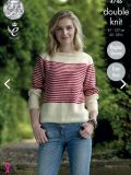 Boat Neck Red and White Striped Sweater