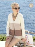 Ladies Three Colour Cardigan